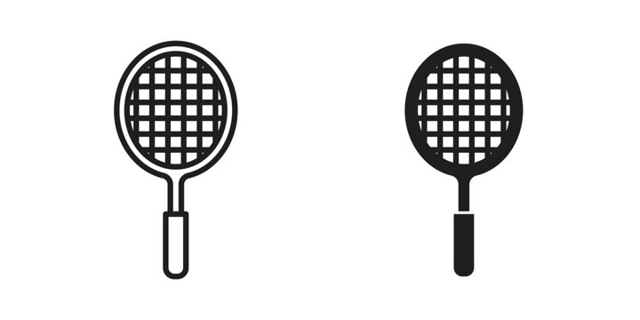 Tennis racket icon set, logo vector eps10
