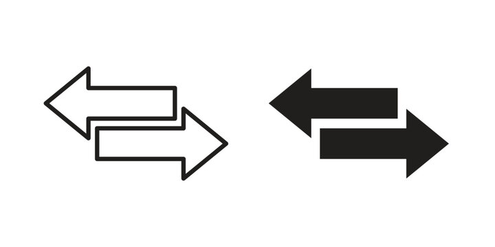 Transfer icon set, logo vector eps10