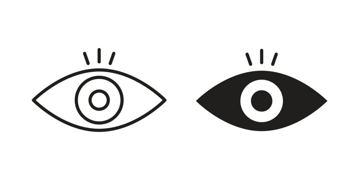 Visible icon set, logo vector eps10