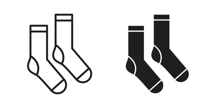 Women socks icon set, logo vector eps10