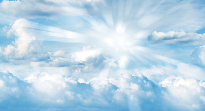 Rays in sky