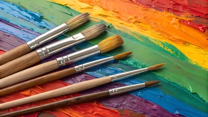 Obraz premium Celebrate creativity: world art day, a global tribute to diverse expressions of creativity, uniting cultures and inspiring imagination across borders and boundaries