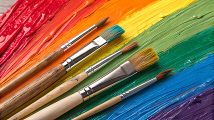 Fototapeta premium Celebrate creativity: world art day, a global tribute to diverse expressions of creativity, uniting cultures and inspiring imagination across borders and boundaries