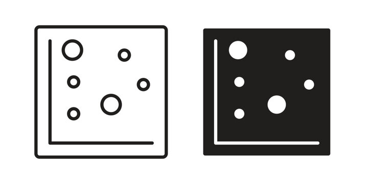 Heat Map icon concept design set. Icon Element For Design