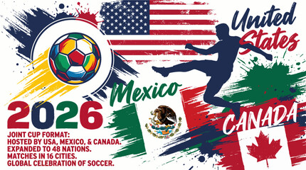 2026 joint cup format usa mexico canada host soccer event with global celebration © craftsby.ib