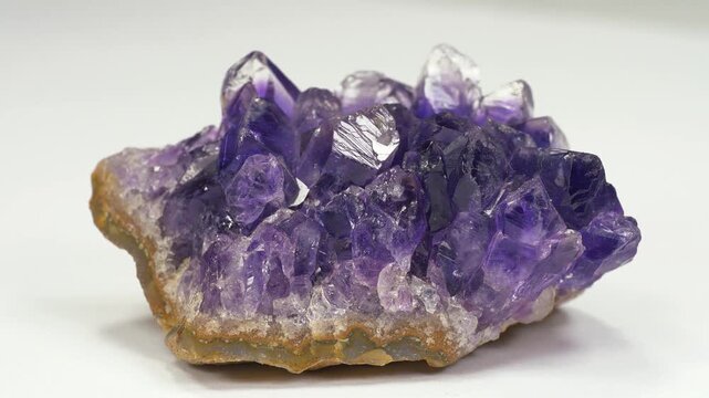 Amethyst - semi precious stone. Amethyst is a violet variety of quartz