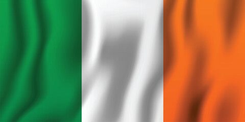 Obraz premium The irish tricolour a symbol of ireland's history and national identity