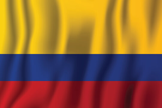 Waving flag of colombia a vibrant tricolor representation of national identity