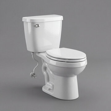 white toilet on a light background