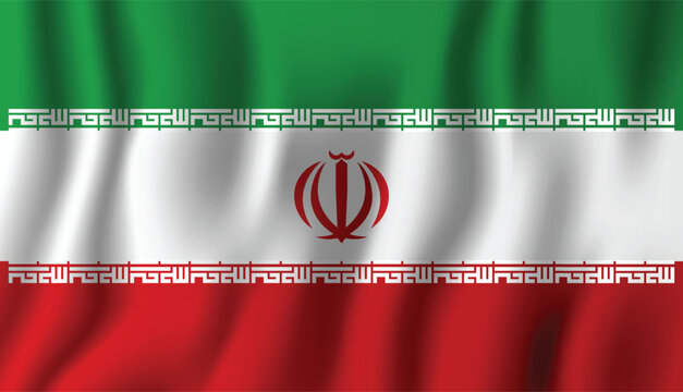 Waving flag of iran a symbol of persian history and national identity