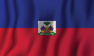Obraz premium The national flag of haiti a symbol of freedom and independence