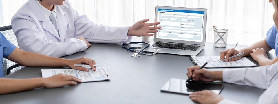 Online application form for brisk registration on the internet website