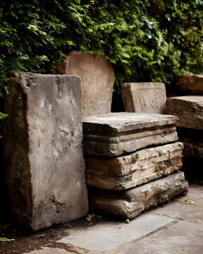 Reclaimed York Stone Flags with Centuries Old Patina Create Timeless Character and Historic Elegance