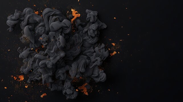 Luxury black gold abstract smoke cloud high resolution picture