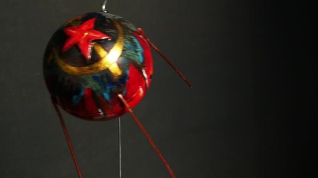 the first spacecraft, Soviet Sputnik No. 1 in flight, 
Author Sergey Ivashutin, Creation date March 2026
