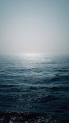 Fototapeta premium Sunlight Glittering on Calm Ocean Surface