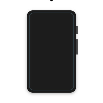 A black and white icon of a phone