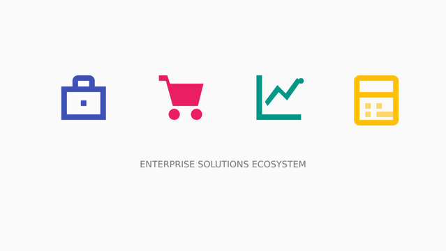 A colorful icon with a shopping cart and a shopping cart