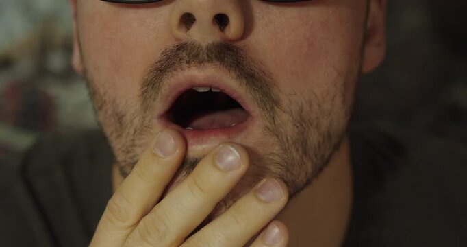 Surprised Man Reaction Close-Up &ndash; Shock and Amazement Expression