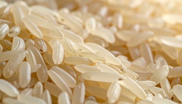 Grain Rice Close-Up Heap