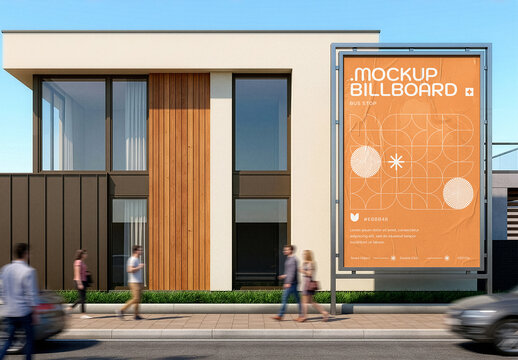 Modern House Development Agency Poster Mockup
