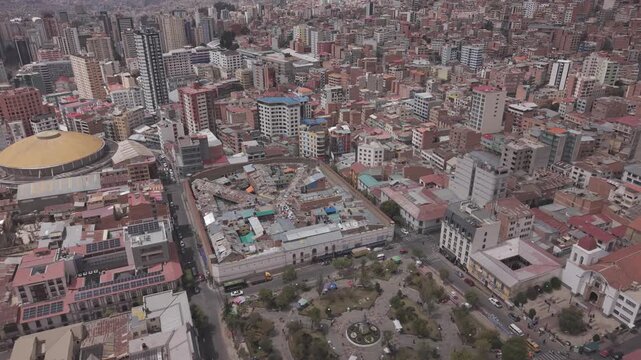 sobre vuelo carcel De San Pedro, La Paz Bolivia 