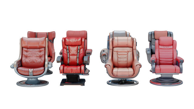 Sci fi chairs from tripo collection in 3d design and style