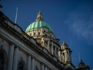 Obraz premium Belfast, Northern Ireland, United Kingdon, 30th October 2025, City Hall