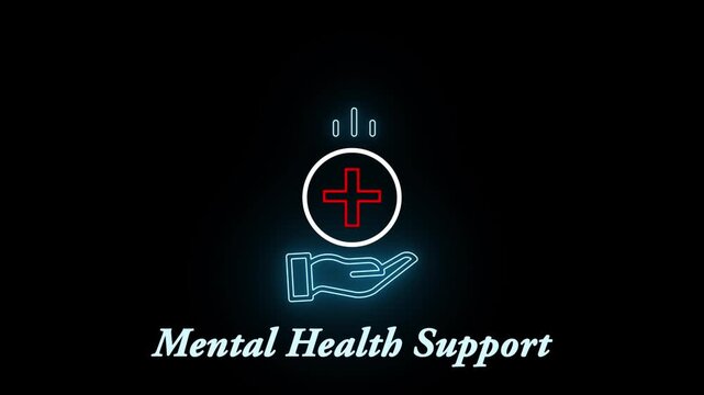 Hand holding digital coins, animation of cryptocurrency earning coin crypto