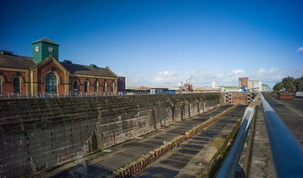 Belfast, Northern Ireland, United Kingdon, 30th October 2025, Thompson Graving Dock Dry Dock