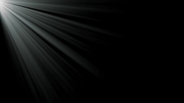 Top left side sun rays. bright light lens flare effect, Beams lights on stage with background. Top center sun rays or god bless rays. flashing light effect