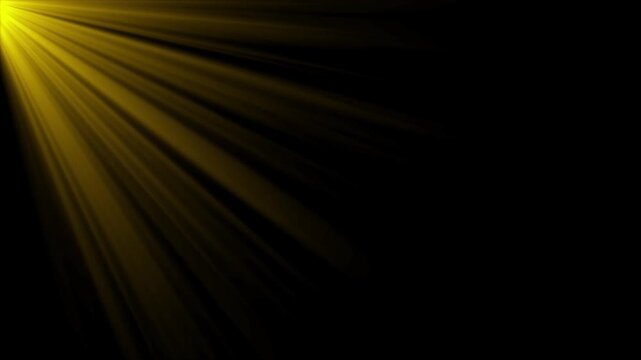 Top left side sun rays. bright light lens flare effect, Beams lights on stage with background. Top center sun rays or god bless rays. flashing light effect