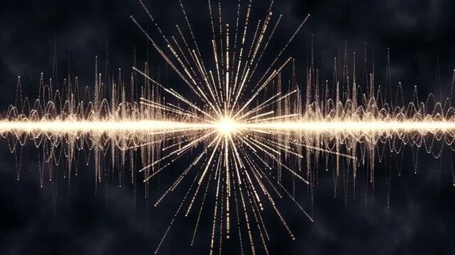 Vibrant Light Burst with Radial Lines.
