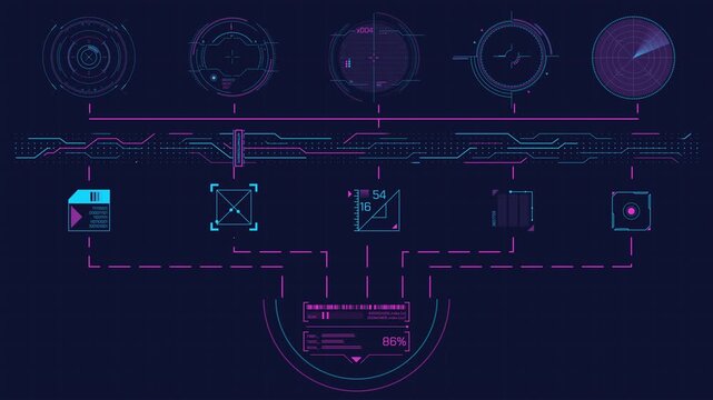Animated display with high-precision system of complex data processing