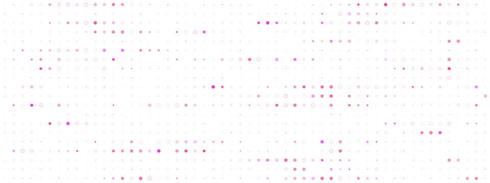 Pink Halftone Dot Pattern Background for Data Visualization and Digital Analytics