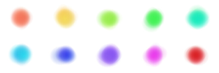Abstract blurred neon color spots for modern digital art and web design backgrounds © SimpleDesignStudio