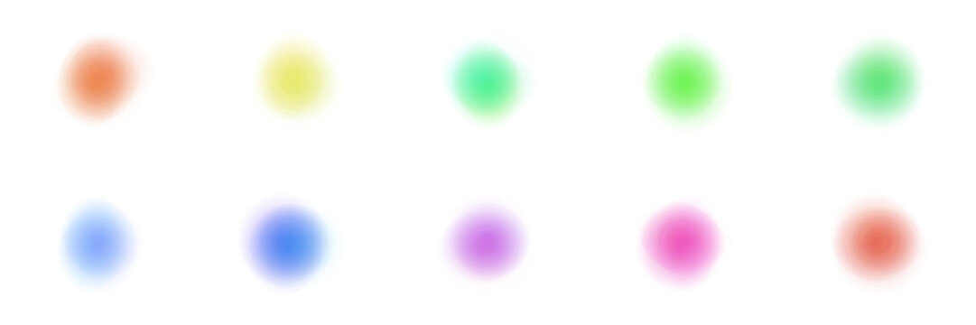 Abstract blurred color spectrum dots for sensory integration and neurodiversity visual aids