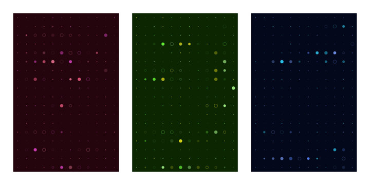 Abstract Data Visualization Background with Digital Grid and Glowing Particles