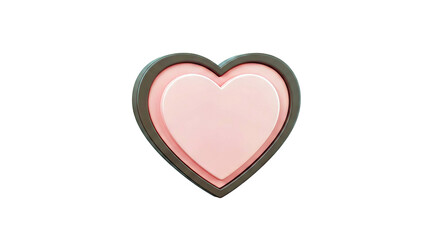 Obraz premium Heart-shaped Blush Compact