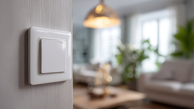 Light switch wall interior living room modern minimal lamp home.