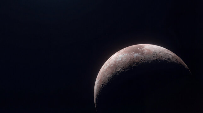 Makemake Dwarf Planet with Bright Icy Surface in Deep Space