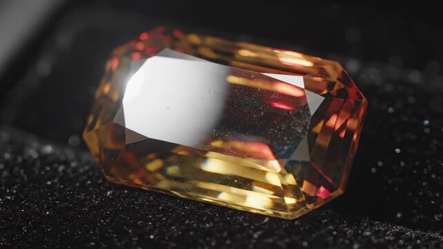Stunning faceted Andalusite gemstone showcasing color variation