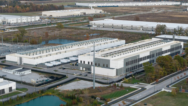 Data center campus in a large industrial park