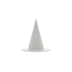 Fototapeta premium Minimalist White Cone Shape Abstract 3d Render