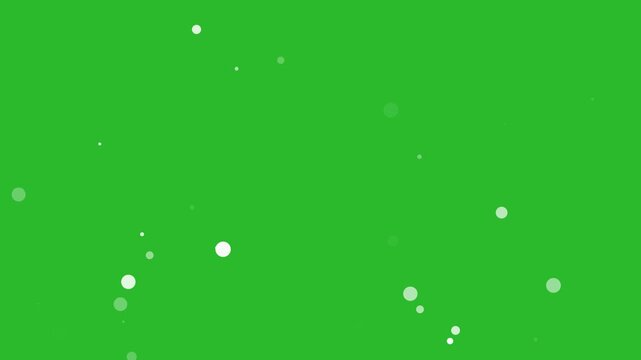 Dust particals flying against green background. Snowflakes overlay isolated on chroma key footage, Abstract white Fire Particles Animated Background. abstract dust fail video