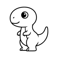 Fototapeta premium Cute Tyrannosaurus Rex dinosaur vector