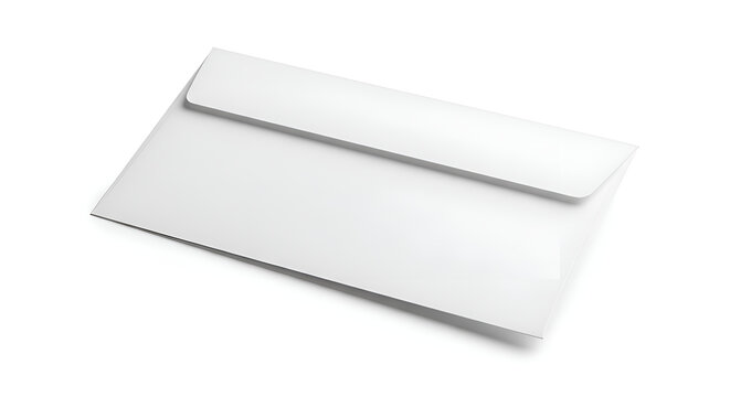 White envelope on plain background.