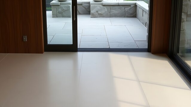 rationale. Transition from smooth indoor floor to rough outdoor stone slab boundary. travel magazines, destination branding, designed for outdoor magazines and nature guides.