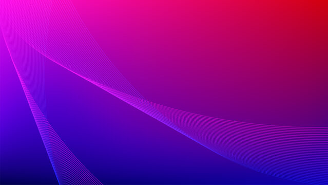Red purple gradient mesh abstract background with wavy blended lines nice for wallpaper or banner