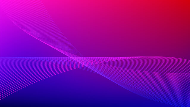 Red purple gradient mesh abstract background with wavy blended lines nice for wallpaper or banner